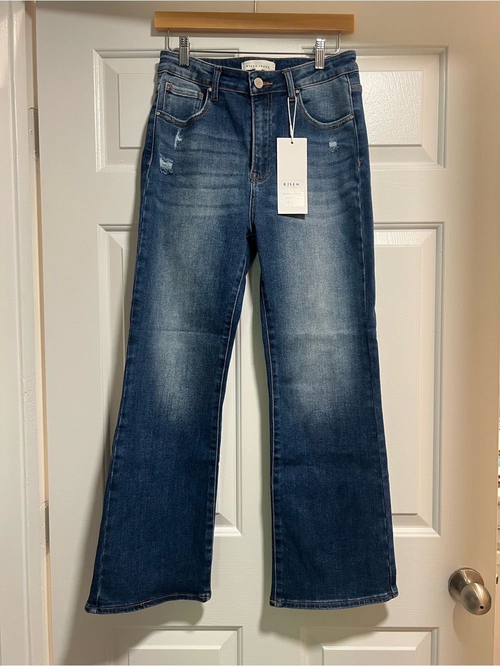 Risen kick flare jeans NWT